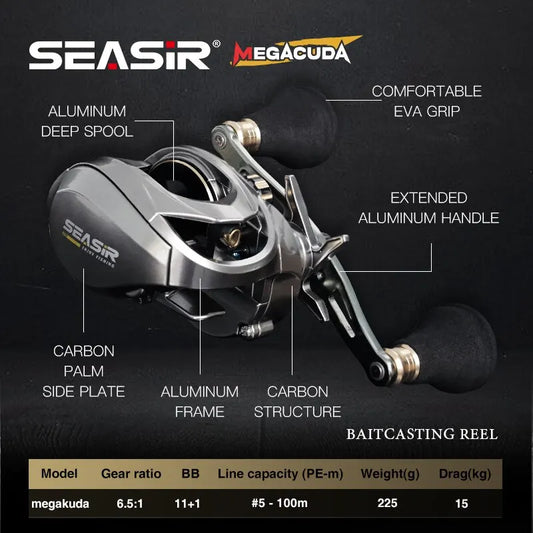 Baitcasting Reel Metal Reel Seawater