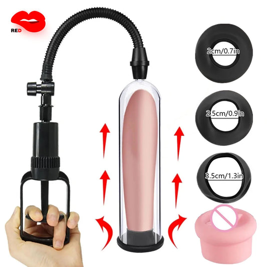 Male Penis Manual Enlarger Enhancement Erection Vacuum Pump