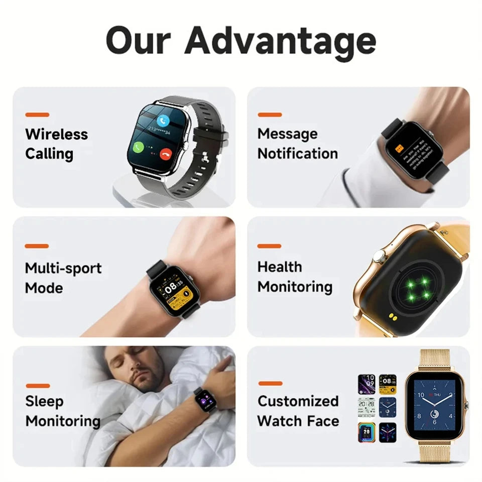 Smart Watch For Men Women Gift Call Digital Wristwatch 2024 New