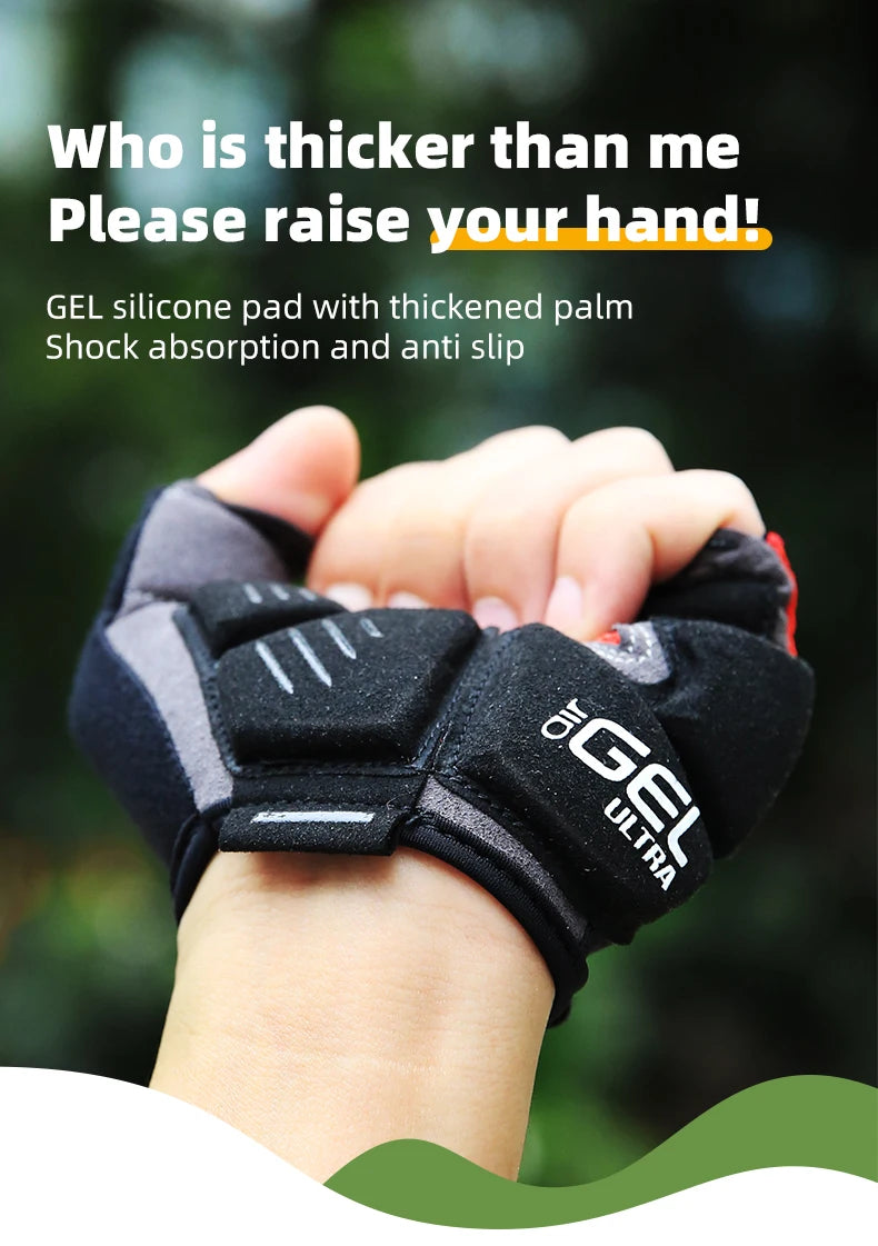 Bicycle Half Finger Shockproof Gloves