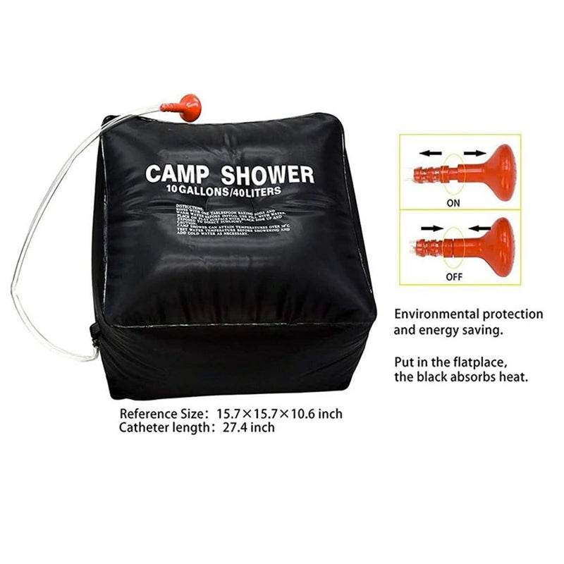 Solar Power Fast Heating Camping Shower Bag