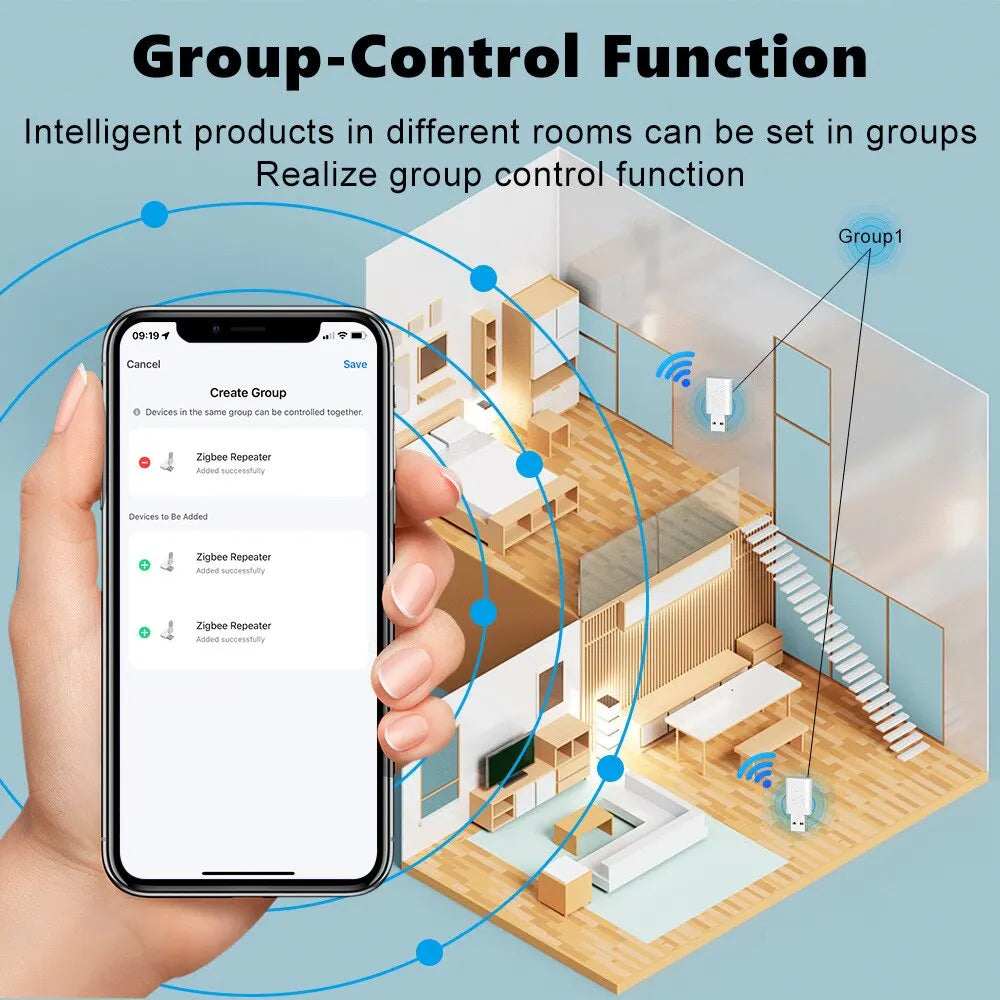 Tuya ZigBee Signal Repeater USB Signal Amplifier Extender ZigBee Gateway Smart Home Devices