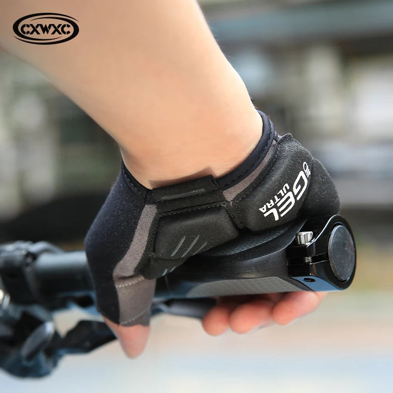 Bicycle Half Finger Shockproof Gloves