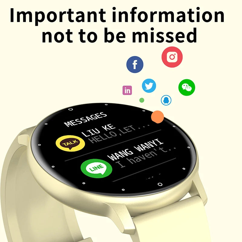 2023 New Smart Watch Women Men Sport Fitness Smartwatch Waterproof