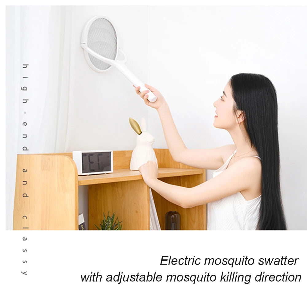 3500V 5in1 Mosquito Killer Lamp Multicunctional Angle Adjustable Bug Zapper Electric USB Rechargeable Mosquito Fly Bat Swatter