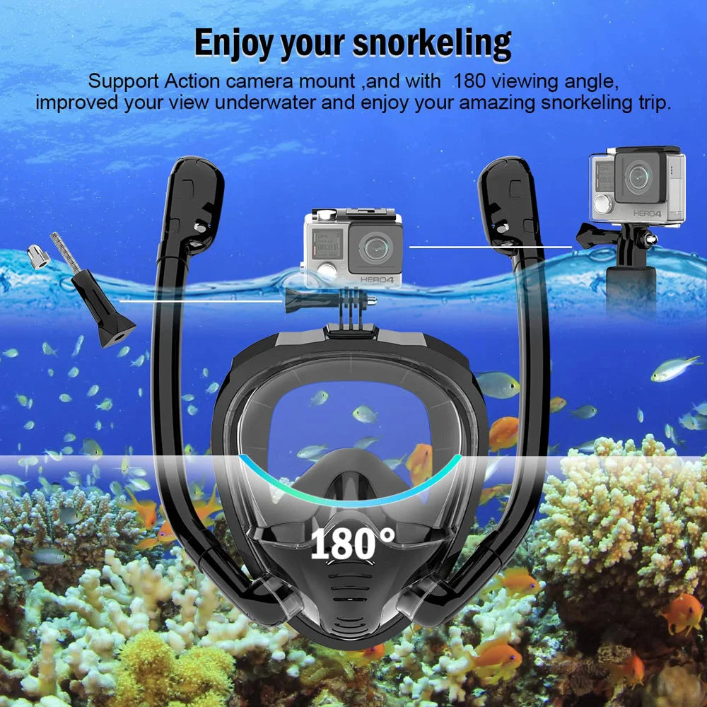 Full Face Snorkel Mask 180°