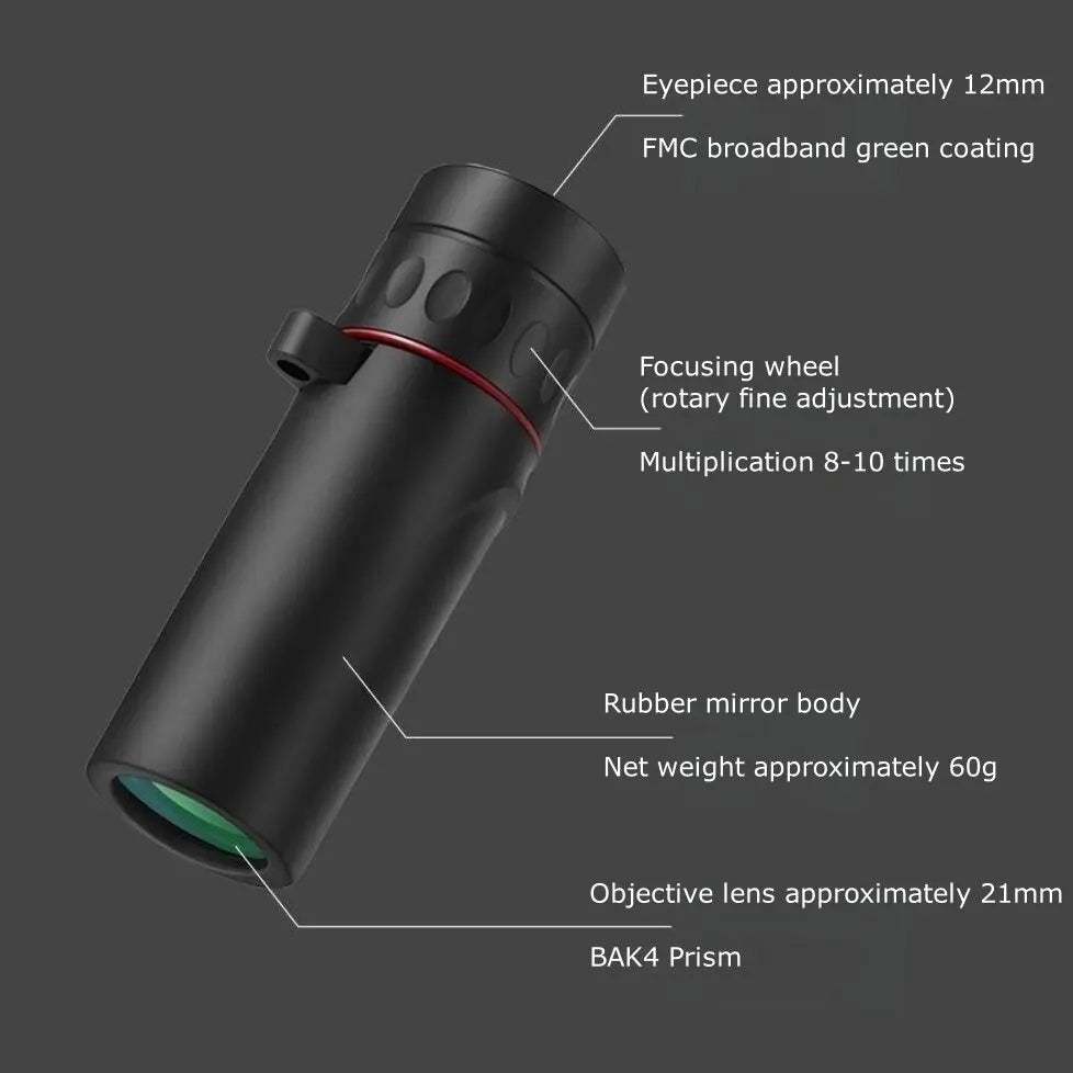 2000X25 HD mini monocular telescope outdoor low light night