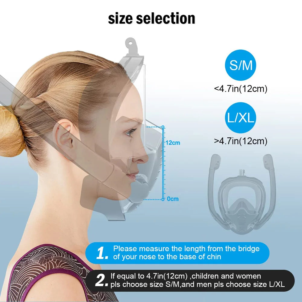 Full Face Snorkel Mask 180°